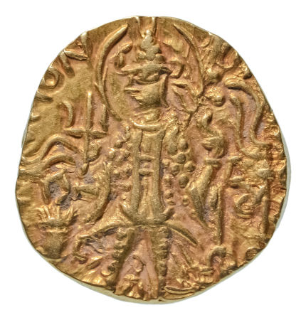 Kushanas, Vasudeva II, c. 275-300, AV dinar, 7.75 g. Ardoksho