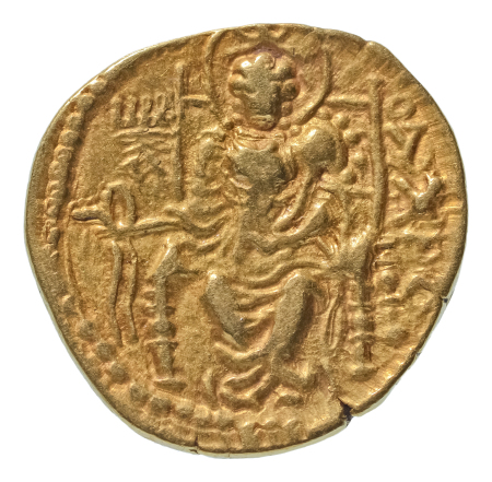 Kushanas, Vasudeva II, c. 275-300, AV dinar, 7.47 g. Ardoksho