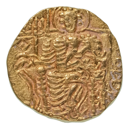Kushanas, Vasudeva II, c. 275-300, AV dinar, 7.75 g. Ardoksho