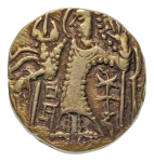 Stamp of Coins » Kushan Kushanas, Hunnic tribes. Kidarites, Kidara, c. 365-390, AV dinar, 7.62 g. Ardoksho