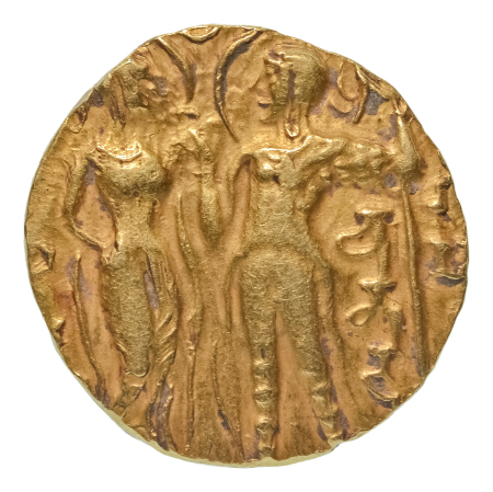 Gupta Empire, Chandragupta I, c. 319-335, AV dinar, 7.61 g. King and Queen