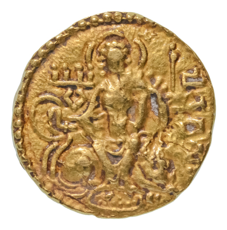 Gupta Empire, Chandragupta I, c. 319-335, AV dinar, 7.61 g. King and Queen