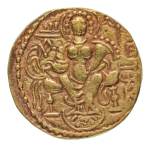 Stamp of Coins » Gupta Gupta Empire, Samudragupta, c. 335-375, AV dinar, 7.65 g. Javelin