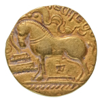 Stamp of Coins » Gupta Gupta Empire, Samudragupta, c. 335-375, AV dinar 7.58 g. Horse