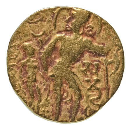 Gupta Empire, Samudragupta, c. 335-375, AV dinar, 7.47 g. Battle Axe