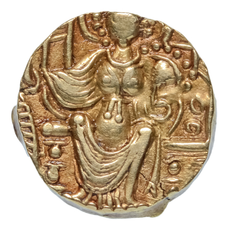 Gupta Empire, Gadahara-Samudra, c. late 4th century, AV dinar, 7.62 g. Archer