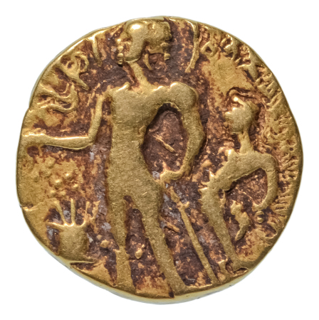 Gupta Empire, Chandragupta II, c. 380-413, AV dinar, 7.59 g. Parasol