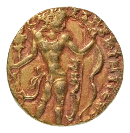 Gupta Empire, Chandragupta II, c. 380-413, AV dinar, 7.82 g. Archer