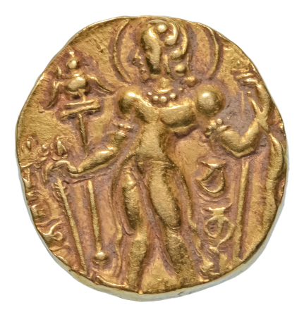 Gupta Empire, Chandragupta II, c. 380-413, AV dinar, 8.01 g. Archer