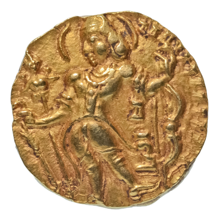 Gupta Empire, Chandragupta II, c. 380-413, AV dinar, 7.83 g. Archer