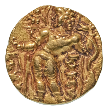 Gupta Empire, Chandragupta II, c. 380-413, AV dinar, 7.98 g. Archer
