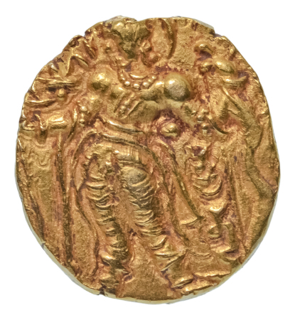 Gupta Empire, Chandragupta II, c. 380-413, AV dinar, 8.14 g. Archer
