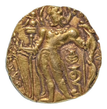 Gupta Empire, Chandragupta II, c. 380-413, AV dinar, 8.00 g. Archer