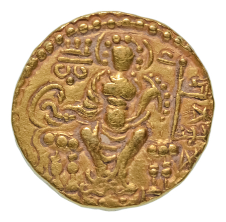Gupta Empire, Chandragupta I, c. 319-335, AV dinar, 7.98 g. Archer