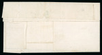 Stamp of France » Timbres-Taxe 1859, Taxe Y&T n°1, 10c noir lithographié sur lettre