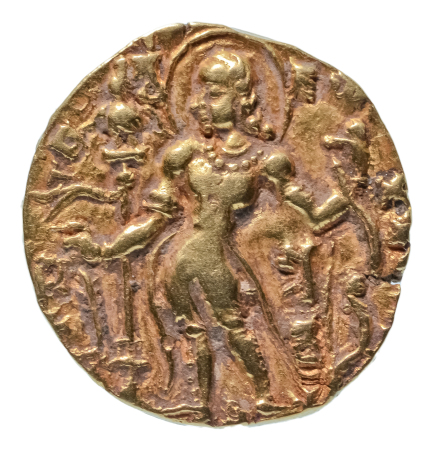 Gupta Empire, Skandagupta, c. 455-467, AV dinar, 8.66 g. Archer
