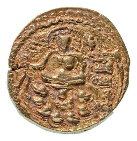 Gupta Empire, Skandagupta, c. 455-467, AV dinar, 8.66 g. Archer