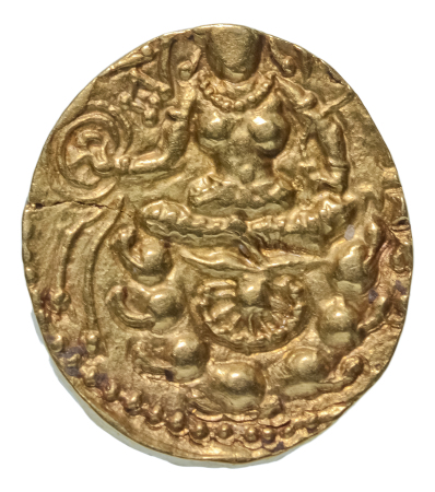 Gupta Empire, Narasimhagupta, c. 495-530, AV dinar, 8.82 g. Archer