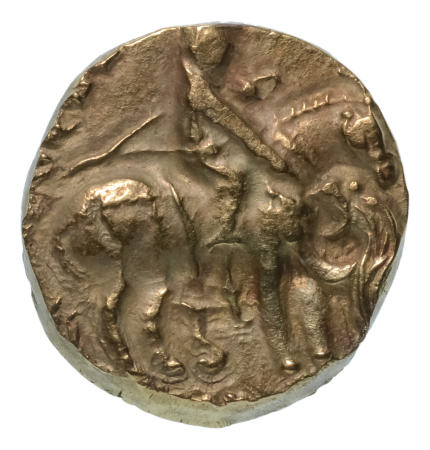 Gupta Empire, Prakasaditya, c. 490-515, AV dinar, 9.29 g. Archer