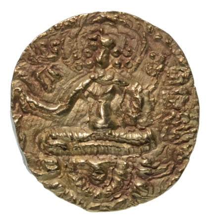 Gupta Empire, Prakasaditya, c. 490-515, AV dinar, 9.29 g. Archer