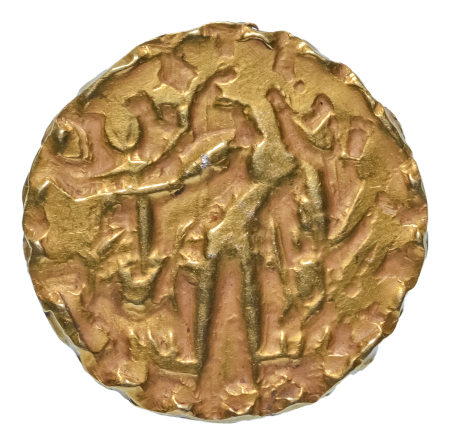 Post Gupta, Bengal, Samatata region, Khadga dynasty, Sri Dharanarata (possibly), c. 675-700, AV dinar, 5.56 g.