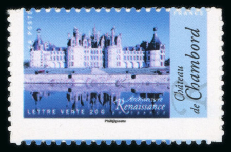 Stamp of France » Variétés et curiosités 2015, Autoadhésif Y&T n°1114 Chambord, variété "sans