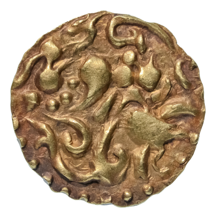 Kalachuris of Ratnapura, Prithvi Deva, c 1079, AV dinar, 3.78 g.