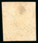 Stamp of India » 1854 Lithographs 1854 Lot of six 4a cut square examples depicting examples from 1st, 2nd, 4th and 5th printings