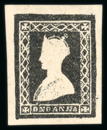 Stamp of India » 1854 Lithographs 1890 QV Gothic head essays. Five examples of the 1890 impressions of Queeen Victoria Gothic head essays
