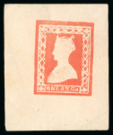 Stamp of India » 1854 Lithographs 1890 QV Gothic head essays. Five examples of the 1890 impressions of Queeen Victoria Gothic head essays