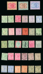 Stamp of India » 1855-1946 De La Rue and later Crown Colony Issues 1882-1900 India QV mint set to 5r incl. extra shades