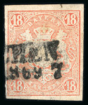 Stamp of German States » German States Collections and Lots 1849-1870, in three small stockbooks dozens of mint and used stamps