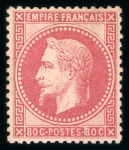 Stamp of France » Collections 1862, sur une plaquette, ensemble des 2 séries aux