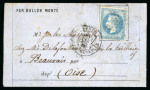 Stamp of France » Ballons Montés 1870, Lettre par Ballon Monté "Le Washington" ou "Le
