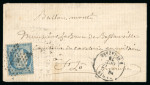 Stamp of France » Ballons Montés 1870, Lettre par Ballon Monté "Le Victor Hugo" à destination