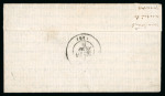 Stamp of France » Ballons Montés 1871, Lettre par Ballon Monté "La Poste de Paris" à destination de St Lo (Manche)