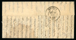 Stamp of France » Ballons Montés 1870, Lettre par Ballon Monté "Le Parmentier" à destination