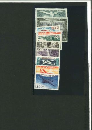 Stamp of France » Poste Aérienne 1947-2000, ensemble de poste aérienne tous neufs **