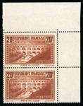 Stamp of France » Émissions à partir de 1900 1929, Pont du Gard Y&T n° 262 quatre timbres neufs