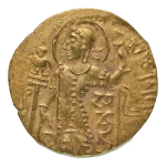 Stamp of Coins » Gupta Gupta Empire, Samudragupta, c. 335-375, AV dinar, 7.59 g. Javelin