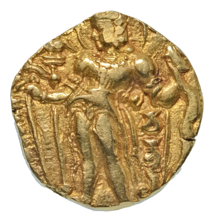 Gupta Empire, Chandragupta II, c. 380-413, AV dinar, 7.85 g. Archer