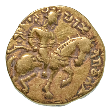 Gupta Empire, Chandragupta II, c. 380-413, AV dinar, 7.55 g. Horseman