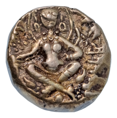 Post Gupta, Sasanka dynasty, king of Gauda, c. 600-635, AV dinar, 9.06 g.
