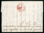 Stamp of Haiti » French Colony of St. Domingue 1746 entire Saint Marc to La Rochelle