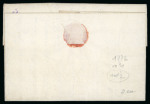 Stamp of Haiti » French Colony of St. Domingue 1772 Bordeaux to Aux Cayes entire, Jacmel transit