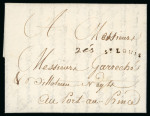 Stamp of Haiti » French Colony of St. Domingue 1781 Nantes to Port au Prince entire, St Louis transit