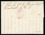 Stamp of Haiti » French Colony of St. Domingue 1781 Nantes to Port au Prince entire, St Louis transit