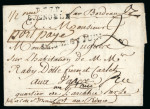 Stamp of Haiti » French Colony of St. Domingue 1792 prepaid entire Grenoble to St Marc