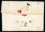 Stamp of Haiti » French Colony of St. Domingue 1792 prepaid entire Grenoble to St Marc