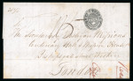 Stamp of Haiti » Pre-Stamp 1846 Cap Haitien negative seal entire to London